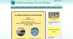 Desktop Screenshot of coloproctologiarovigo.it