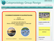 Tablet Screenshot of coloproctologiarovigo.it